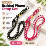 Custom Braided Phone Strap Set - S-158 design reference