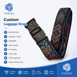 Custom Patterned Luggage Strap - X-062 design reference