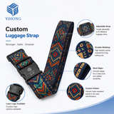 Custom Patterned Luggage Strap - X-062 details and application reference