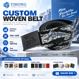 Yihong Y-048 custom jacquard woven belt product overview